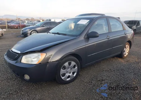 2006 Kia Spectra Ex/Lx/Sx from USA, damaged, VIN KNAFE121765259908